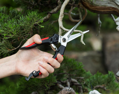 Kimura® 8" Pro Pruning Scissors, Premium Japanese SK5 Hi-Carbon Steel Blades, Non-Slip Vinyl Coated Handles, Lightweight & Ergonomic, Multi-Tasking Pruning Shears, Garden Snips, Precision Clippers