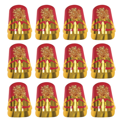 Beistle 66135-R 12-Piece Plastic Drum Major Hats, Red