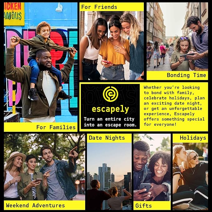 Outdoor Escape Room I Central Park New York City I Escape The City I Multi-Player Mystery Escape Room Hunt I Interactive Puzzle Game for Your City