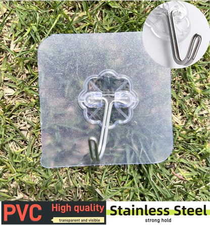 Skiennix Shower Curtain Hooks - Decorative Rhinestone Design - Rustproof Stainless Steel - Set of 12