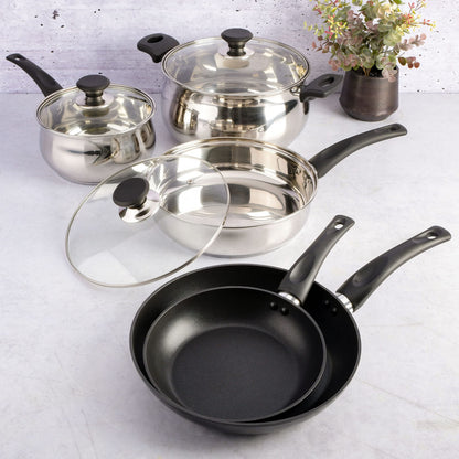 Gibson Home 74 Piece Kitchen in a Box Pots and Pans Cookware, Plates and Bowls Dinnerware, Cutlery Knife Block, Flatware Utensils, Tools & Gadgets, Storage, Glasses Set