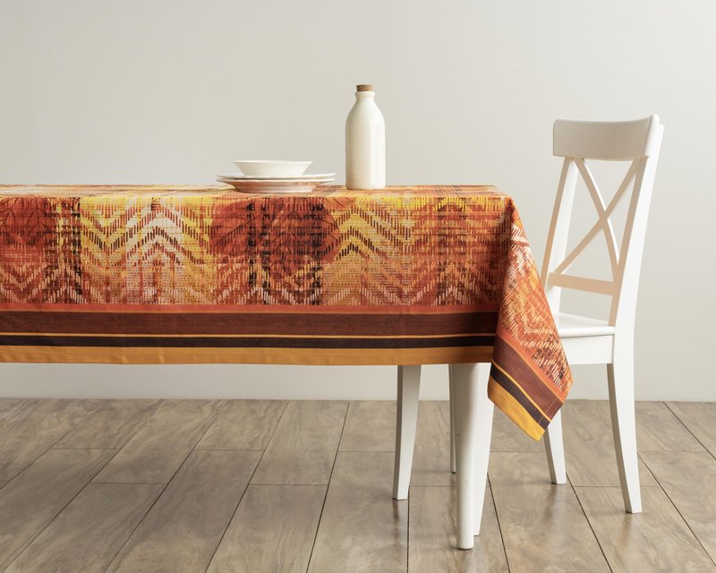 Maison d' Hermine Table Cloth Rectangle Table 100% Cotton 70 x 90 Inches Fall Tablecloth Reusable Everyday Use for Thanksgiving Christmas Decorations Dining Farmhouse Party (Thanksgiving Tartan)