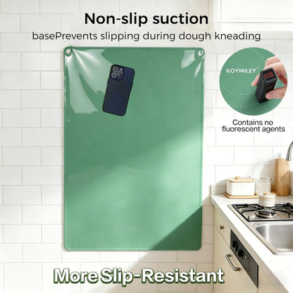 Extra Large Food Grade Platinum Silicone Pastry Mat 28 x 20, Non-Slip Non-Stick Baking Mat for Rolling Dough with 5mm Raised Edge, Measurements & Baking Guide for Bread, Pizza, Pie & Sourdough