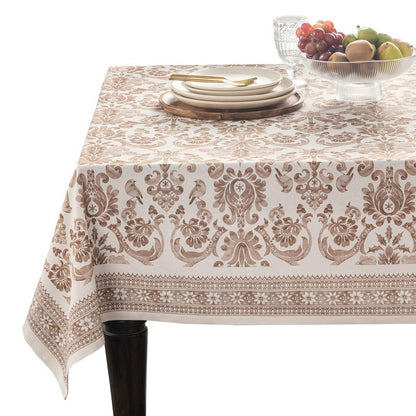 Maison d' Hermine Table Cloth Rectangle Table 100% Cotton 60 x 120 Inches Fall Tablecloth Reusable Everyday Use for Thanksgiving Christmas Decorations Dining Farmhouse Party (Allure)