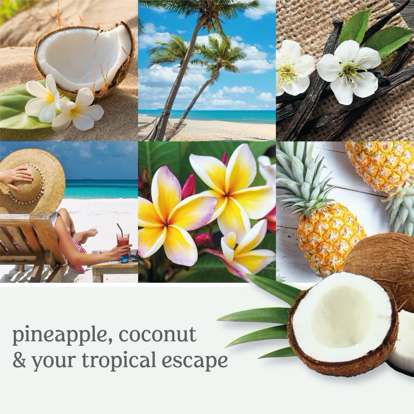 Yankee Candle Coconut Beach Scented Signature 20oz Large Jar 2-Wick Candle Over 60 Hours of Burn Time