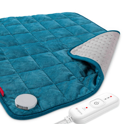 Comfytemp Weighted Heating Pad for Back & Period Cramps, FSA Eligible, Birthday Gifts for Mom Dad Women Men, 2.2lb HSA Electric Heat Pad for Neck Shoulder Pain Relief, 2H Auto-Off Heated Pad, 12x24