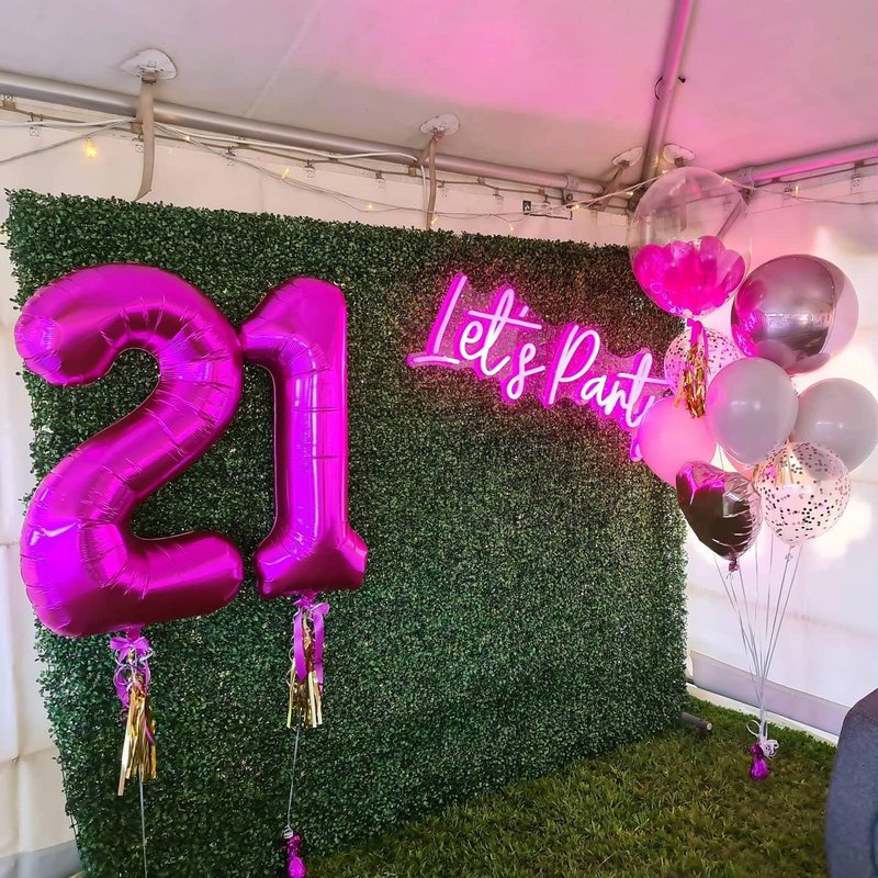 Rosy Purple 4 Balloon, Number Balloons 40 Inch, 4th Birthday Decorations for Girls Four Large Numbers for Party Decor, Number 4 Balloon