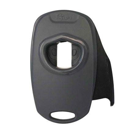 Draft Top Lift Universal Topless Can Opener - Smooth Edge Aluminum Can Lid Remover For Beer, Cocktails, & Soda - Ideal For Tailgating & Garnishes, As Seen On Shark Tank, Made In The USA, Black & Grey