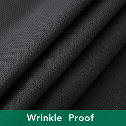 Biscaynebay Textured Fabric Tablecloths 60x84 Rectangular, Black Water Resistant Spill Proof Tablecloths for Dining, Kitchen, Wedding and Parties, Machine Washable
