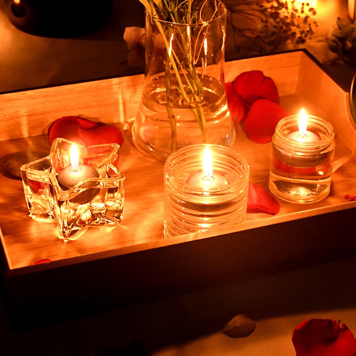 1 3/4 Inch Black Floating Candles