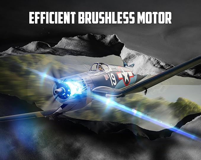 volantexrc Brushless RC Plane 4 Channel Remote Control Airplanes with 6-Axis Gyro3 Modes &amp Aerobatics 2.4GHz Radio Controlled Aircraft for Beginners &amp Adults