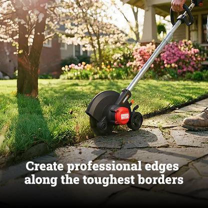 WORX Nitro Cordless Lawn Edger, 7'' Grass Edger with 3 Depth Settings, 20V Trencher with Dual Wheels & Brushless Motor, 4.0 Ah Battery & Charger Included, WG898