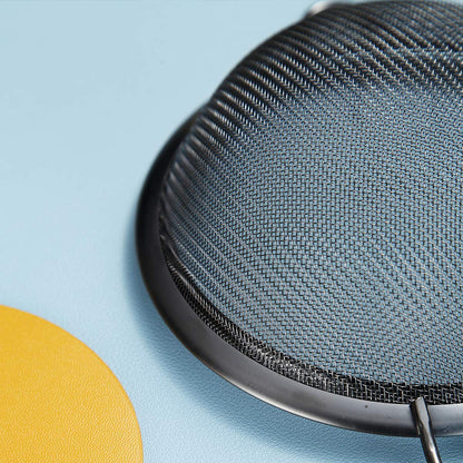 Kyraton Black Fine Mesh Strainer 3 Pieces Set, Flour Sifter For Baking, Stainless Steel Clander, Matcha Tea Strainer, Gravy Separator, Stasher Sieve Pasta Strainers