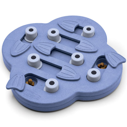 Outward Hound by Nina Ottosson Dog Hide N' Slide Treat Puzzle Enrichment Toy, Level 2 Intermediate, Purple, Composite