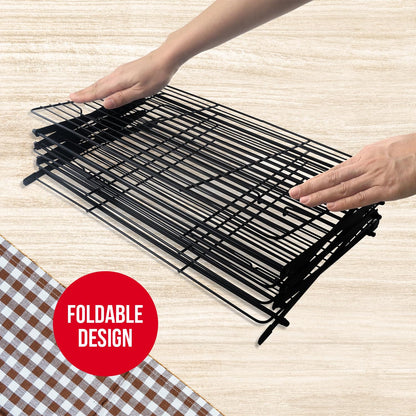 4-Tier Collapsible Cooling Rack For Baking - Expandable & Foldable Cookie Cooling Wire Rack - Baking Rack - Foldable Cooling Rack For Baking Supplies - Premium Quality & Sturdy Legs
