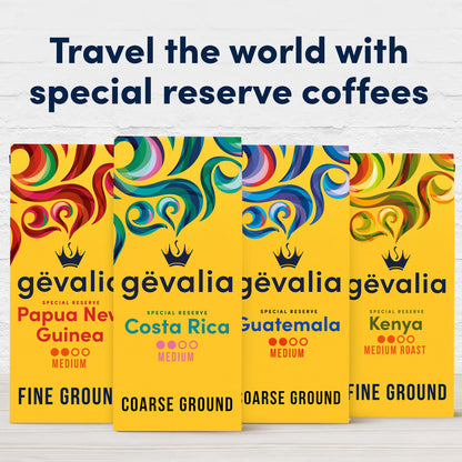 Gevalia Special Reserve Costa Rica Single Origin Medium Roast Ground Coffee, 10 oz. Bag