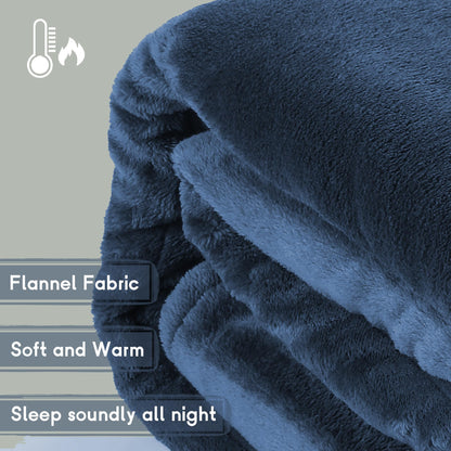 Heated Blanket Electric Blanket Full Size 72''x84'', Soft Flannel Heating Blanket with 1-10 Hour Auto Off - 6 Heat Settings - Machine Washable - Dark Grey