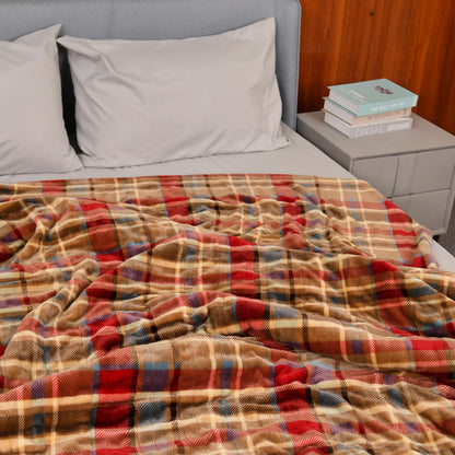 MERRYLIFE Heated Blanket Cozy Soft Electric Blanket with 4 Heating Levels&8 Hours Auto Off Overheat Protection Machine Washable UL&FCC Certification Use for Home Couch (Cheetah,50" 60")