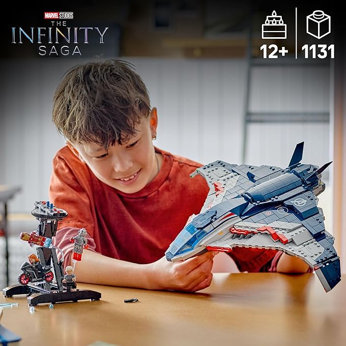 LEGO Marvel Avengers: Age of Ultron Quinjet - Kids Toy for Boys and Girls Ages 12+ - Avengers Toy with 5 Marvel Action Figures - Collectible Decor &amp Playset - Gift Idea for Birthdays - 76325