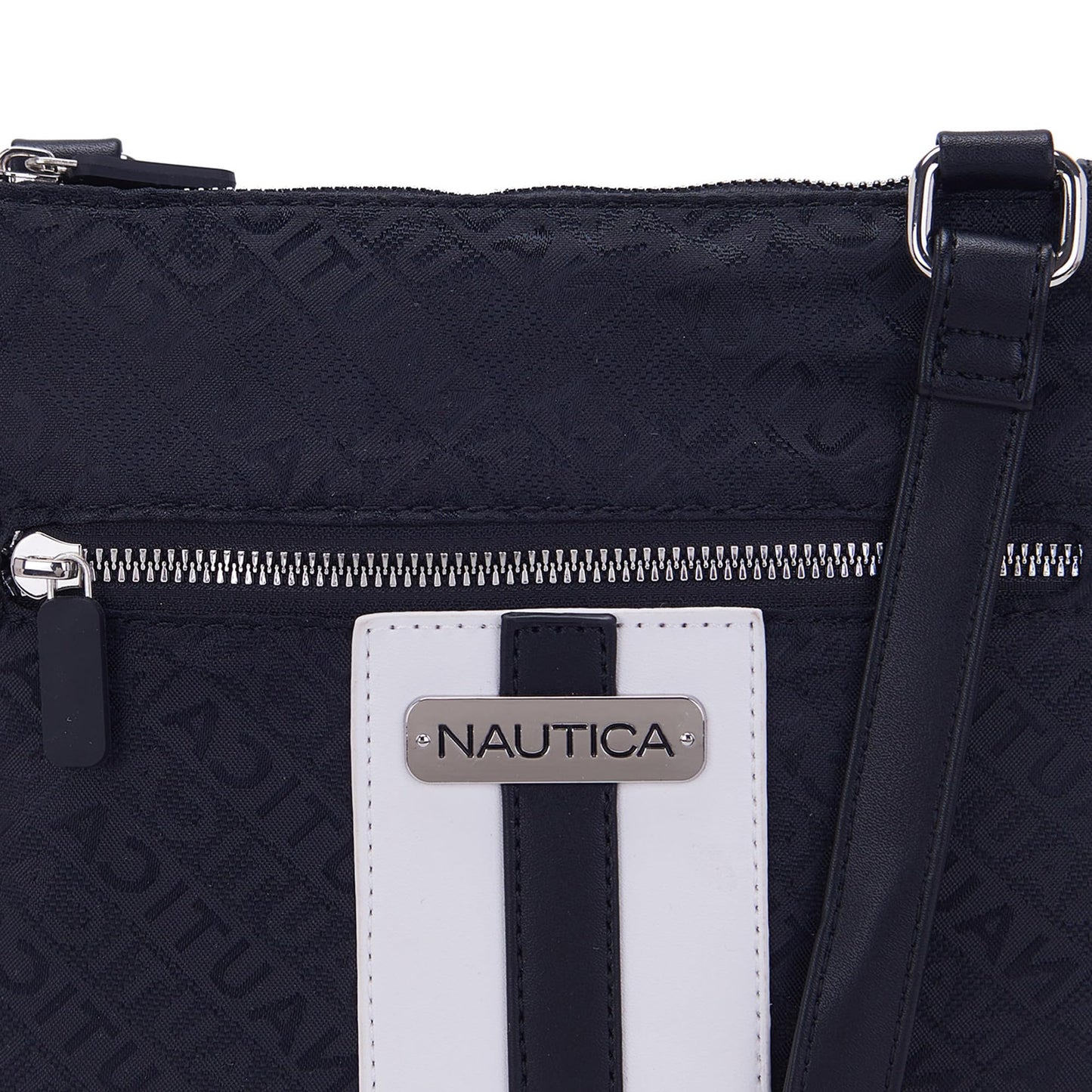 Nautica Lakeside Signature Jaquard North South Crossbody Bag