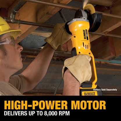 DEWALT 20V MAX 4-1/2 Inch Cordless Angle Grinder, Bare Tool Only (DCG412B)