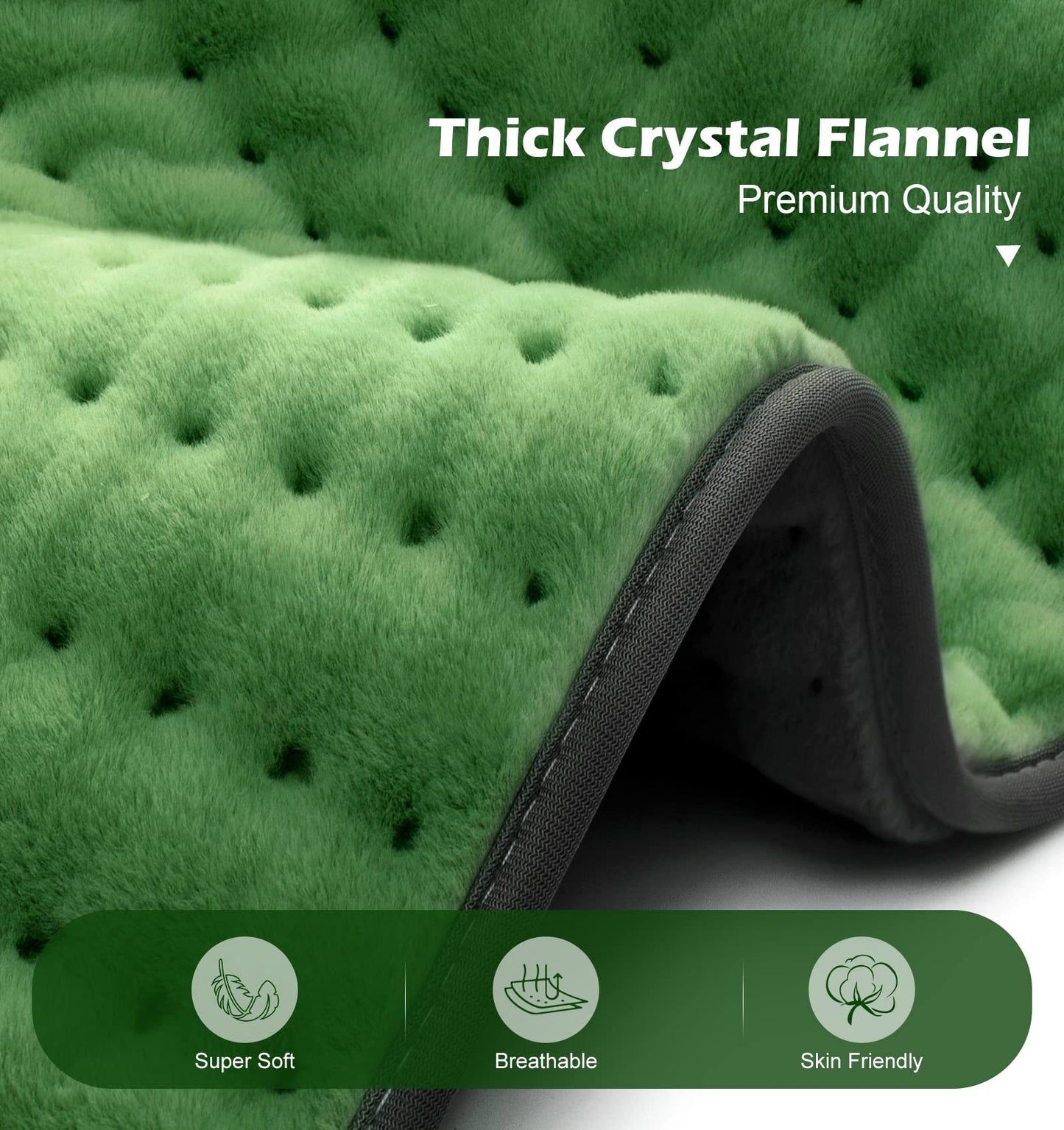 Heating pad for Back, Neck, Shoulder, Cramps and Leg Pain Relief, Heat Pads Christmas Gifts for Women, Men, Mom, Dad, Auto-Off,Machine Washable,Moist Dry Heat Options,Extra Large 12"x24"