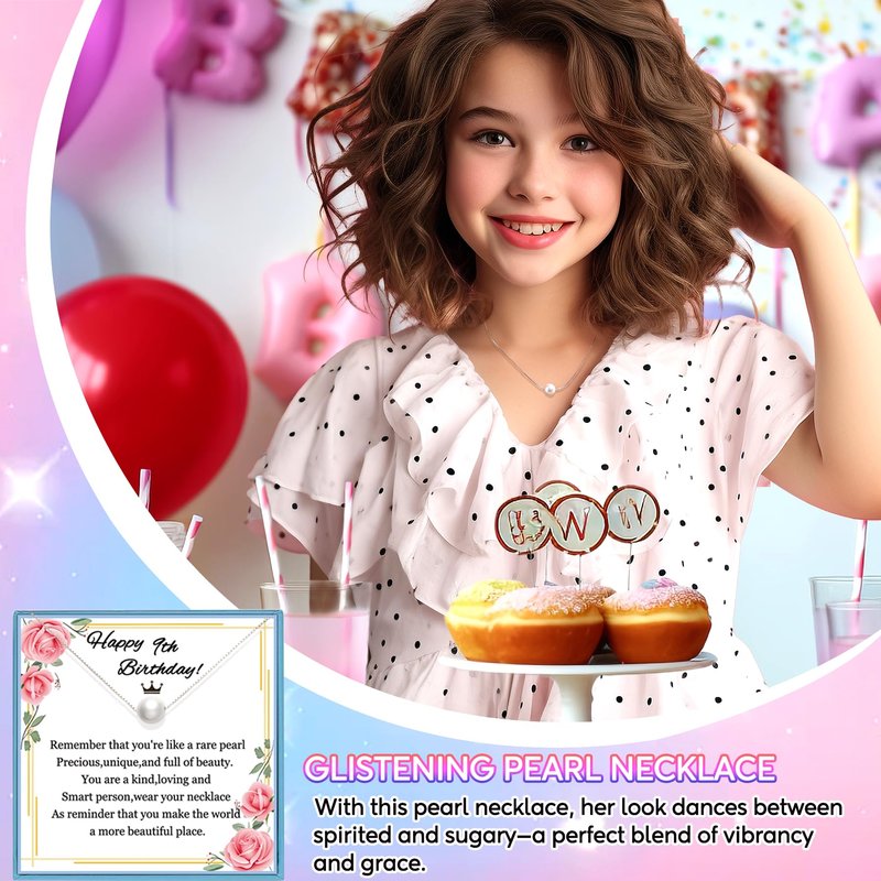 Birthday Gifts for 9 Year Old Girls, Gifts for 9 Year Old Girls, 7 Pieces 9th Beautiful Birthday Gift Basket Set , Cool 9th Decorations Birthday Gift for Daughter, Sister, Niece, Granddaughter.