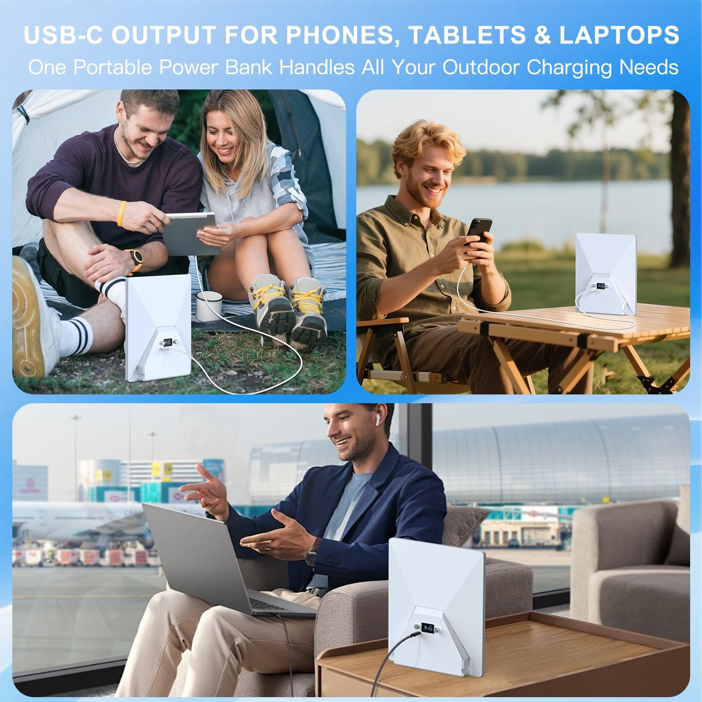 Nicxz Starlink Mini Battery,129.5Wh,5H Runtime,Integrated Design with Display,USB-C,Travel-Friendly Power Bank,29.4V/2A Lithium Charger Recommended (Not Included),Compatible with Original Adapter