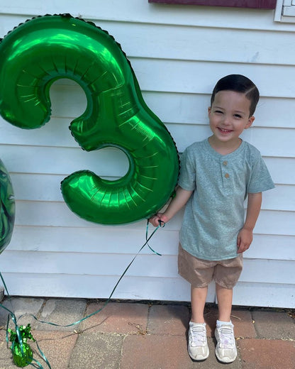 Dark Green Number 14 Balloon 40 Inch, 14th Birthday Party Decorations for Children, Giant 14 Foil Balloon for Party Supplies