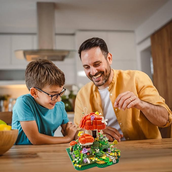 Mushroom House Micro Building Blocks Set2798 PCS Mini Treehouse Architecture Building Sets for Adults TeensMicro Japanese Sakura Bonsai Tree BricksCreative Collectible Gifts for Kids 14+