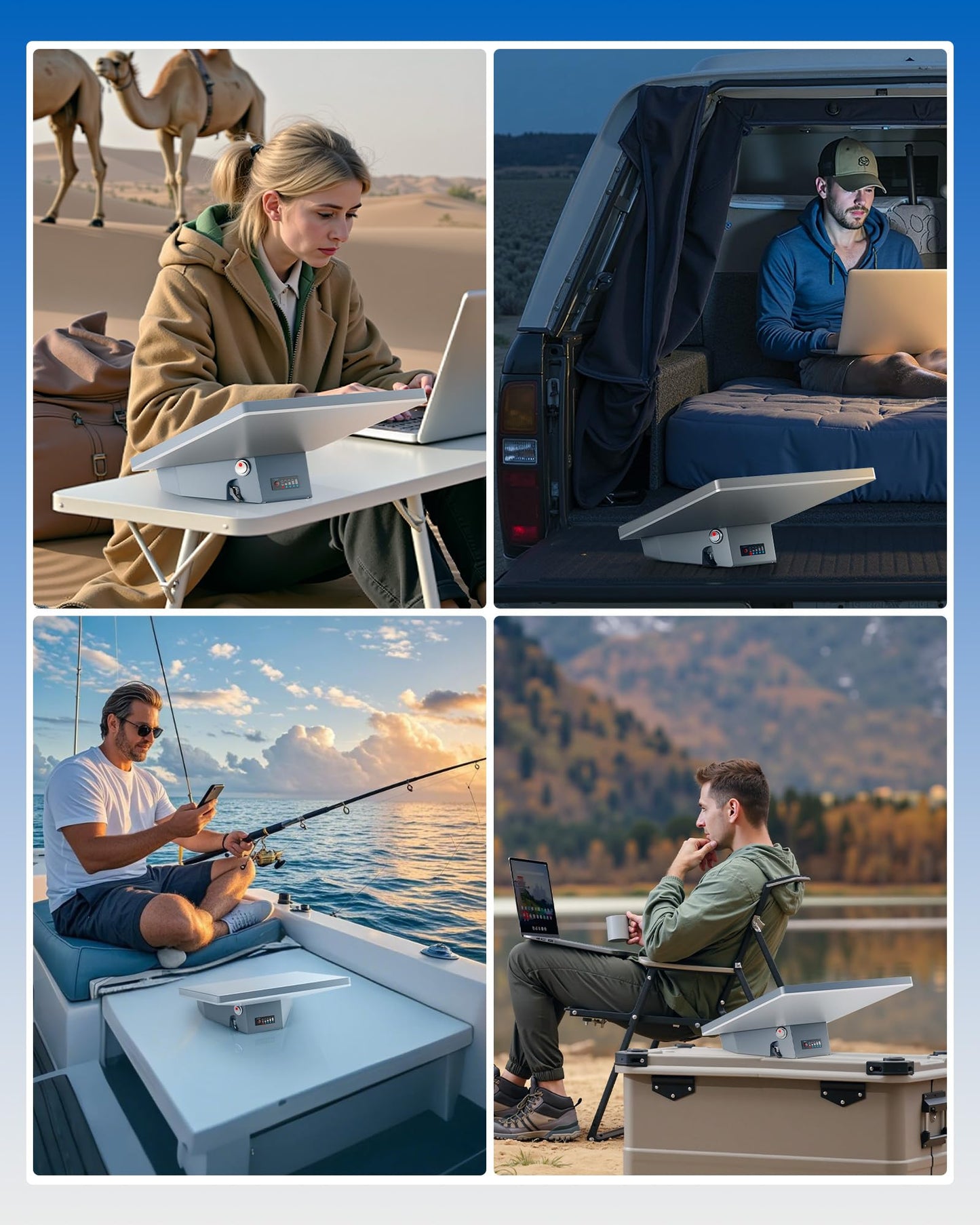 RAVION® Battery for Starlink Mini, Clip-On Design, Outdoor Use, 158 Wh Capacity, IP65 Waterproof, 6-9 Hours Runtime