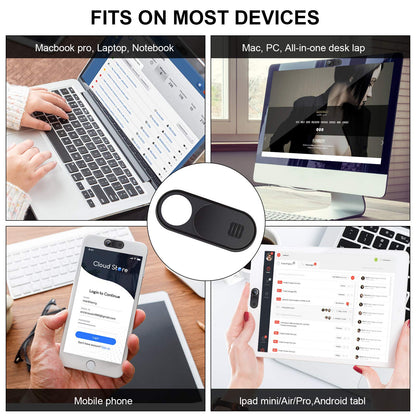 Webcam Cover,3 PCS Camera Cover Slide, Ultra-Thin Webcam Cover Slide Compatible for Laptop Desktops, MacBook, PC, Tablet, Cell Phone and more Accessories -Protect Your Privacy Security (3-Pack)