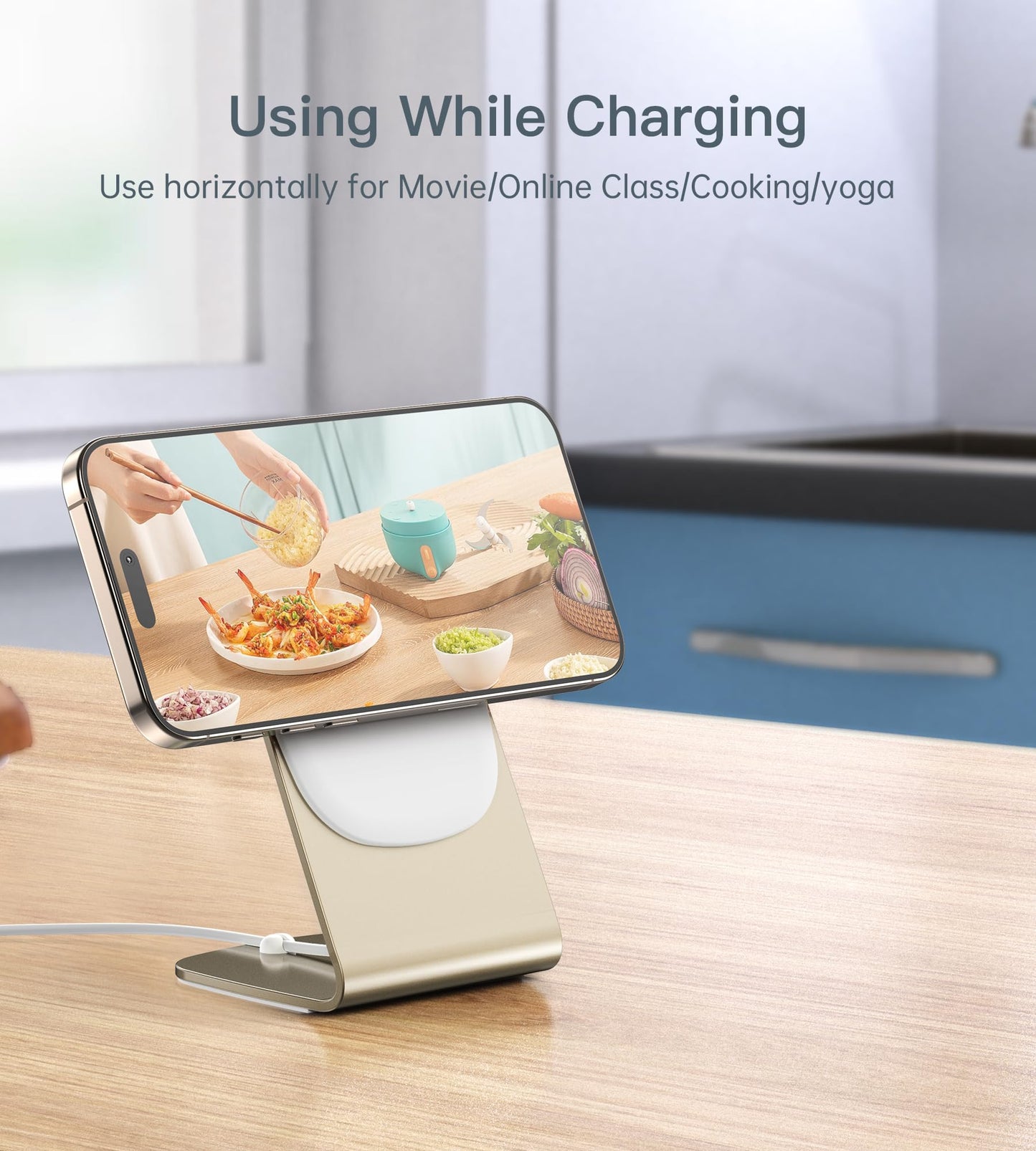 Magnetic Wireless Charger for iPhone 17/16/15/14/13/12 - Mag Charger+20W USB C Adapter, Fast Wireless Charging Stand/Pad with 5ft USB-C Cable for iPhone 17/16/15/14/13/12 Pro Max Plus Mini Air, Airpod