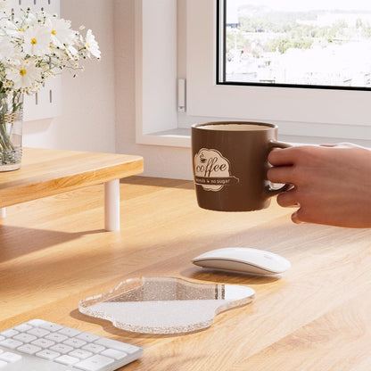 Acrylic Coaster Decorative Plates, Irregular Bar Drink Coaster,Perfect for Tabletop Protection and Accessories Display.