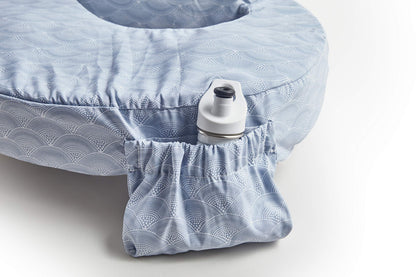My Brest Friend Original Nursing Pillow Enhanced Ergonomics Essential Breastfeeding Pillow Support For Mom & Baby W/ Convenient Side Pocket, Double Straps & Slipcover, Horizon