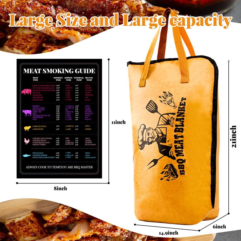 BBQ Gifts for Men, BBQ Blanket for Resting Meat, Grilling Gifts for Him on Fathers Day, Anniversary Birthday Gifts for Dad Husband Grandpa BBQ Lovers, BBQ Accessories for Men