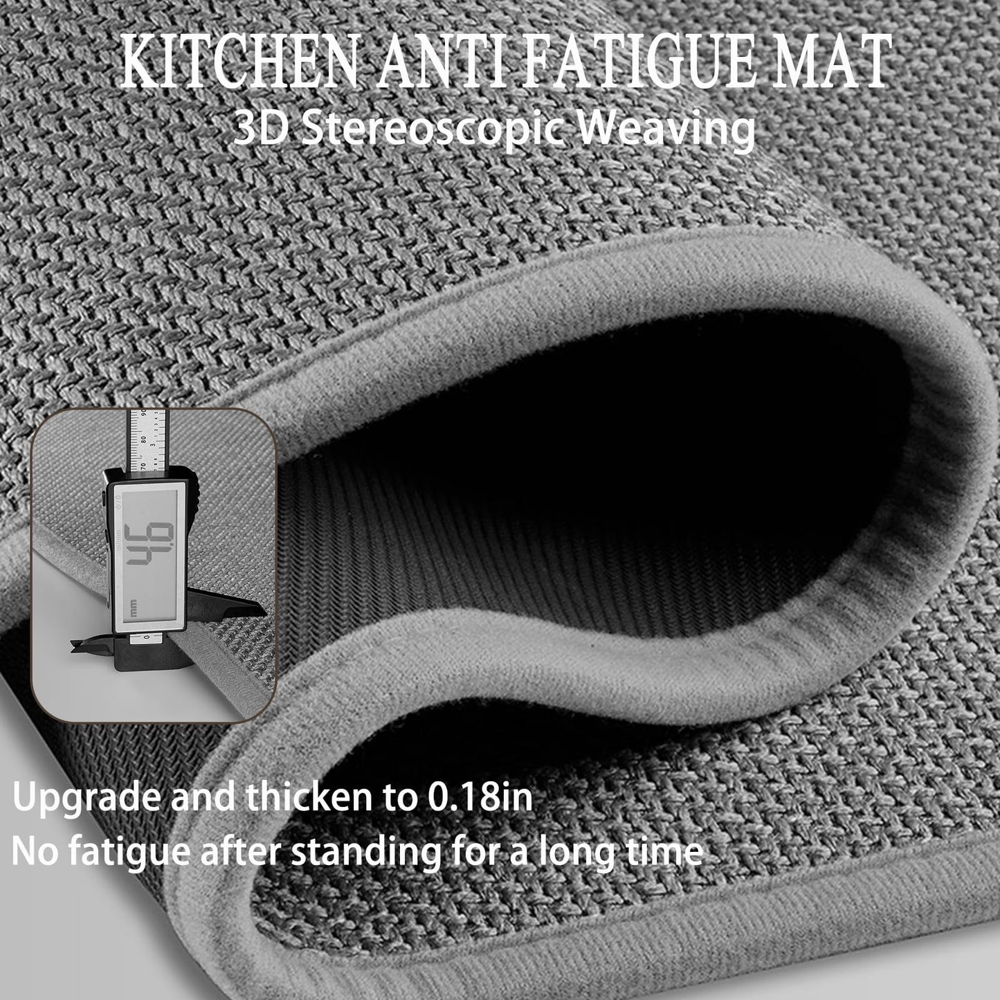 L Shaped Rug Corner Kitchen Rugs Non Slip Washable Mat, L-Shaped Rug Super Absorbent Corner Kitchen Mats Rubber Waterproof Corners Area Runner Kitchen Sink Floor Mat (Khaki Left-L, 31.5″X47.2″X17.7″)