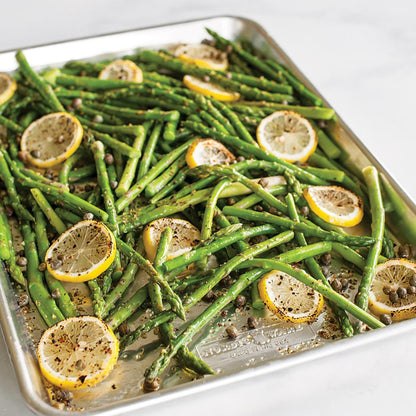 Nordic Ware Naturals 3 Piece Set - USA Made Aluminum Commercial Quality Sheet Pan for Baking or Roasting, Encapsulated Galvanized Steel Rim Prevents Warping; Half Sheet, Jelly Roll and Quarter Sheet
