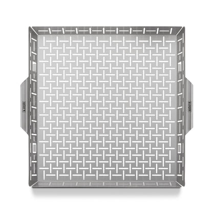 Weber Crafted Roasting Basket – Stainless‑Steel Grill Basket for Even Roasting of Small & Delicate Foods, Designed for Weber Crafted Outdoor Kitchen System
