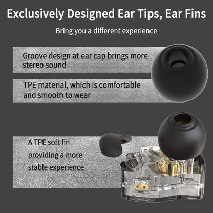 CCZ Melody inear Earphones Wired Gaming Earbuds 1DD 1BA Hybrid Drivers in-Ear Headphones iem Earbuds HIFI Bass with Ear fins, 4N OFC Cable for Drum, Studio, Editing, pc, Gaming (Green, without mic)