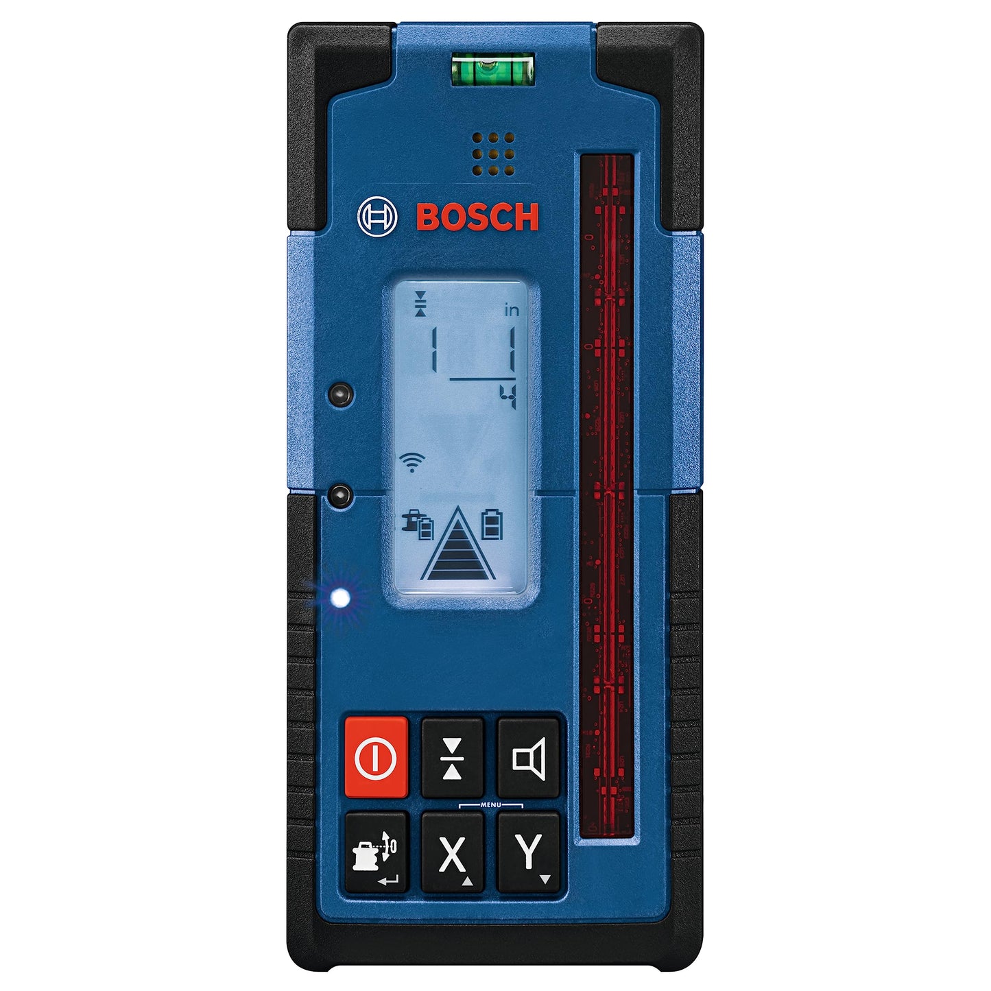 BOSCH LR40 2000 ft Red-Beam Rotary Laser Receiver, Includes Mounting Bracket & 2 AA Batteries