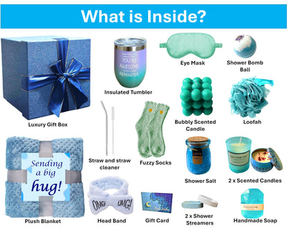 Get Well Soon Gift Set for Women – 18 Pcs Spa Care Package, Relaxing Spa Gifts, Mother´s Day Gift Box – Relaxation Gift Basket for Mom, Wife, Best Friend – After Surgery Self Care