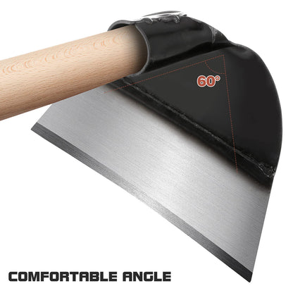 YARNOW Steel Garden Hoe Head Replacement for Weeding Digging Loosening Soil Heavy Duty Hand Hoe Garden Tool Accessory 9.25 X 5.90 X 4.33 Inch Without Handle