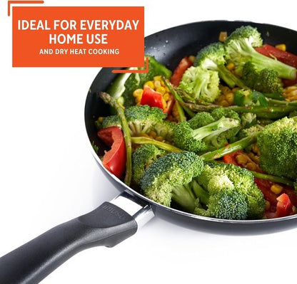 IMUSA 8-Inch Nonstick Fry Pan - Cool Touch Handle for Easy Cooking | Perfect for Eggs, Omelets, and Sautéing - Black