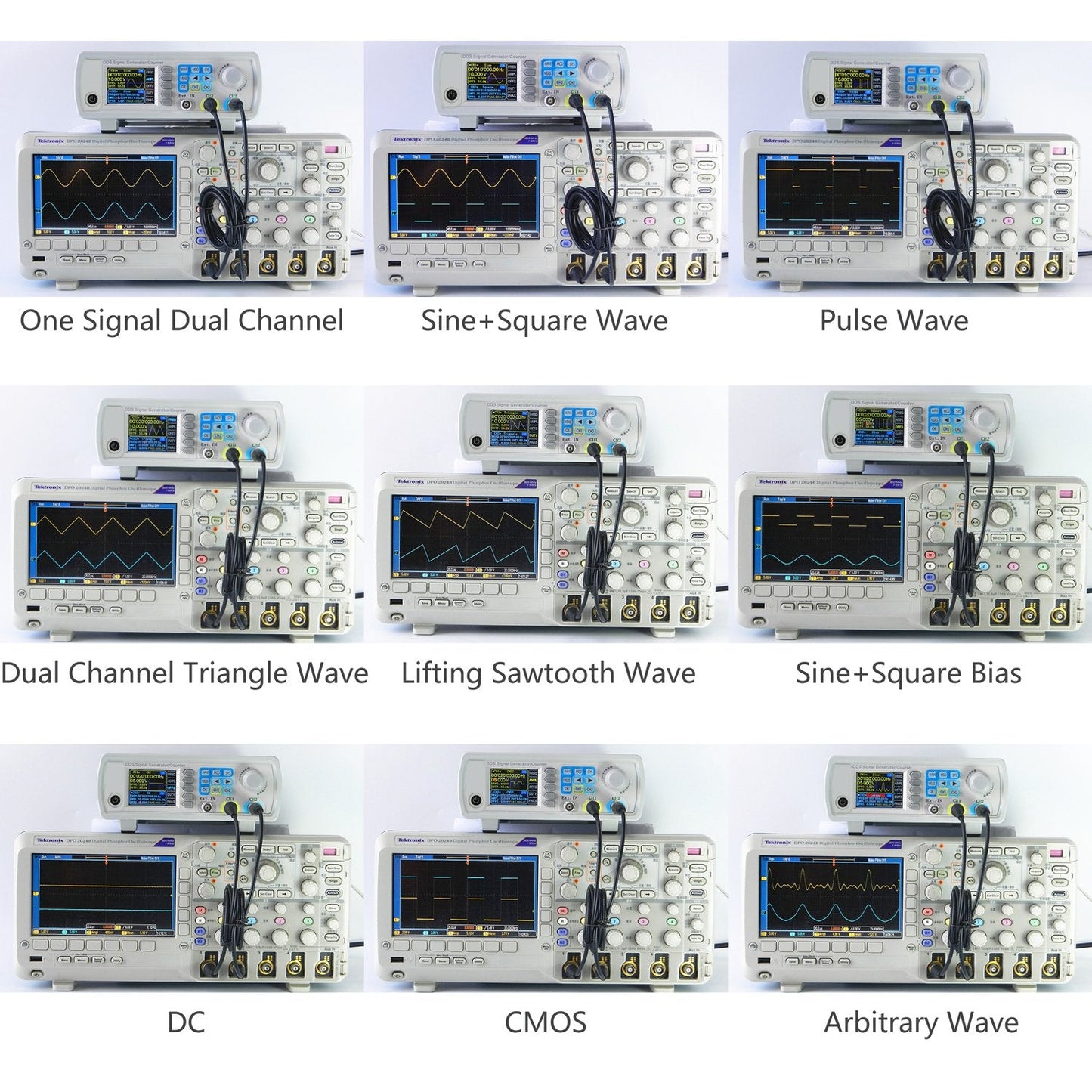 Koolertron Upgraded 30MHz DDS Signal Generator Counter,High Precision Dual-Channel Arbitrary Waveform Function Generator Frequency Meter 200MSa/s (30MHz)