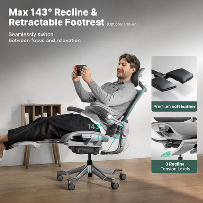 HINOMI H2 Pro Premium Ergonomic Office Chair - Comfy Home Office Desk Computer Chair with Adjustable Back Support, Swivel Wheels, Flip-up Arms, Comfortable Mesh Seat for Desk Work (Black)