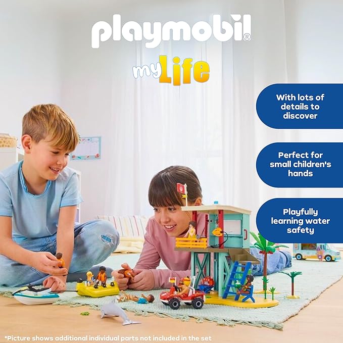 Playmobil Lifeguard Tower with Beach Buggy