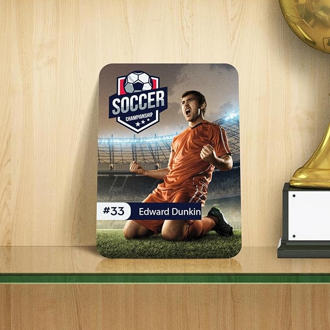 GotPrint Custom Collectors Cards | Add Your Photo Name Stats or Text | Personalized Design | Sports Teams | Baseball | Gaming | Gifts for Kids and Family Rectangle 2.5” x 3.5” 250 Qty