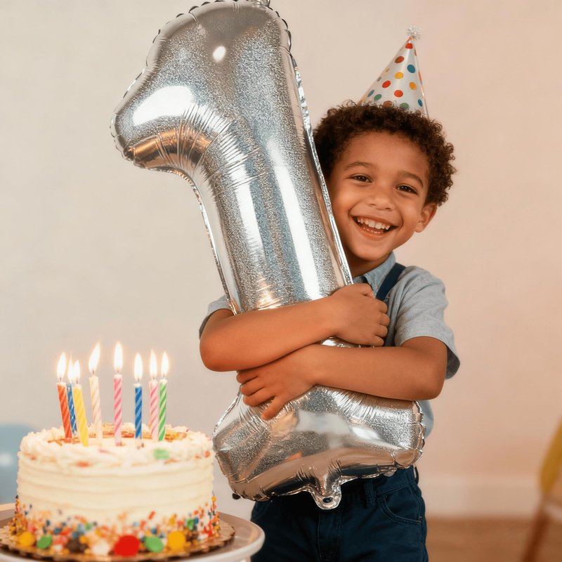 Laser Silver 8 Balloon, Number Balloons 40 Inch, 8th Birthday Decorations for Girls, Birthday Balloons, Laser Silver Party Supplies, Number 8 Balloon