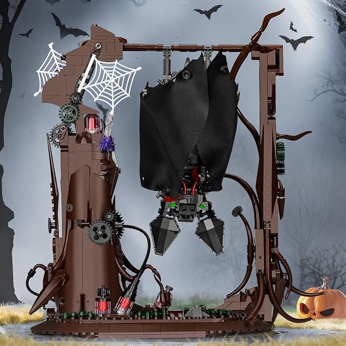 Mechanical Horror Bat Building Set for AdultBat Bird Building Blocks ToysHome and Office DecorCollectible for Adult and Teen Boys 8+(839 PCS)